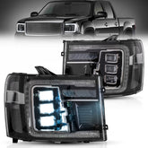 VLAND LED Headlights For 2007-2013 GMC Sierra 1500 2500HD 3500HD